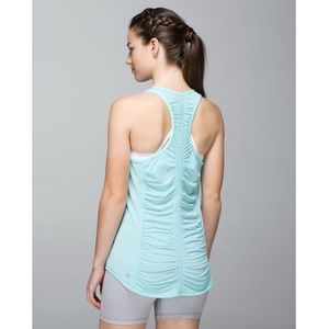 Lululemon Runner Up Tank Heathered Aquamarine 8